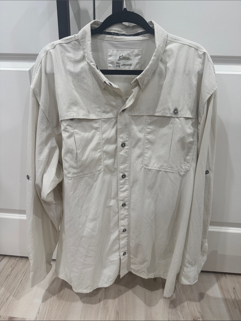 Bass Pro Shops Cream Lightweight Long-Sleeve Shirt Jacket